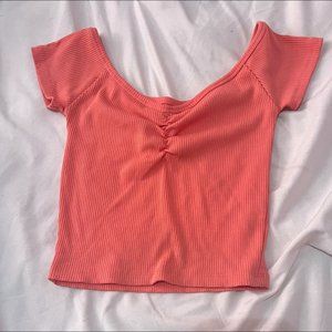 American Eagle Women's Orange Shirt